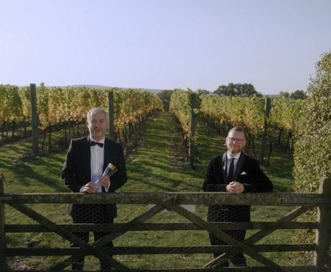 IWSC Awards Ceremony 2020 with hosts in a vineyard