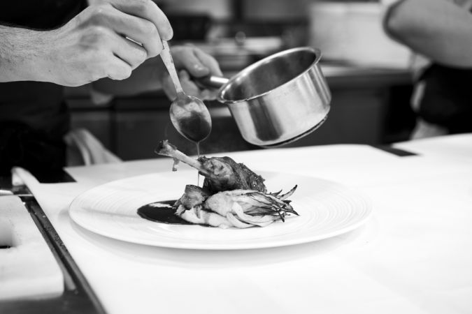 Chef Giorgio Locatelli cooking