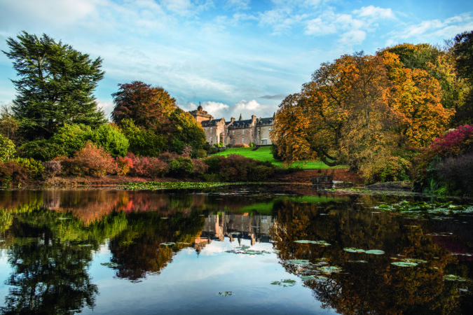Glenapp Castle encapsulates the Scottish Baronial style in its architecture, while affording access to a range of local wildlife, both on land and sea