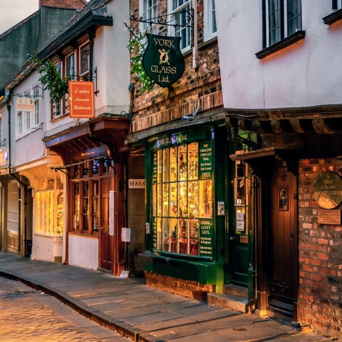 The Shambles in York, UK