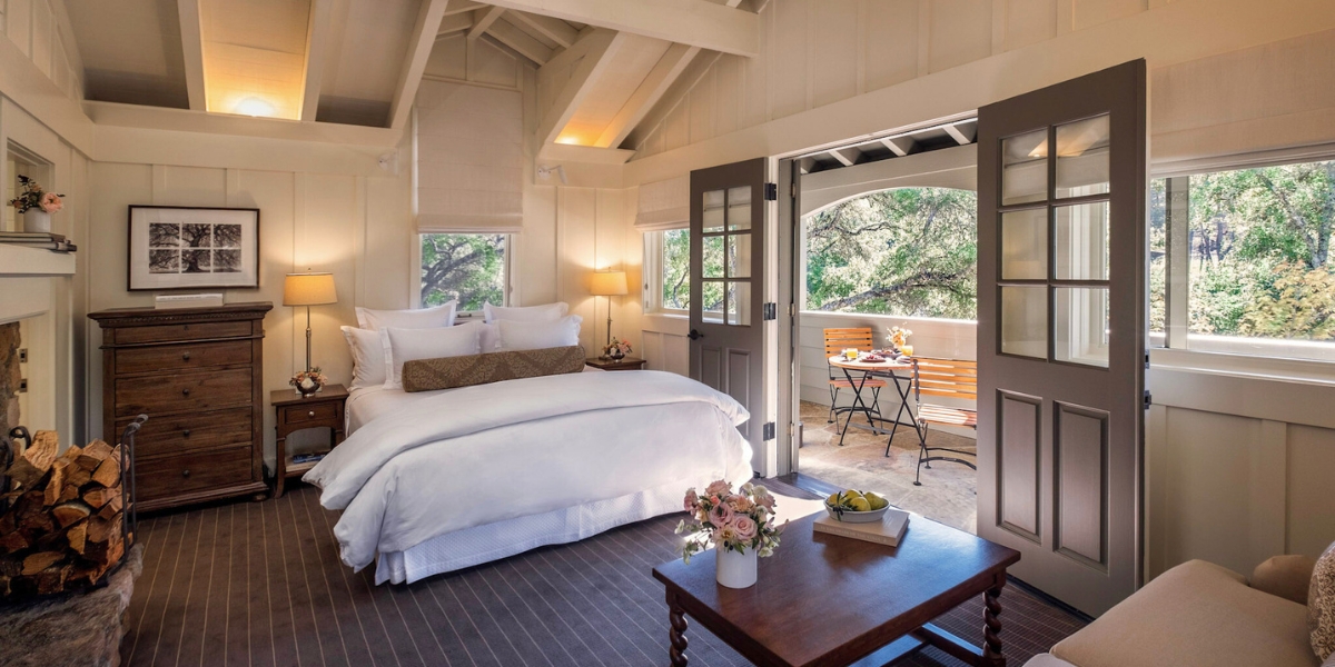 a hotel room at one of the best napa valley hotels
