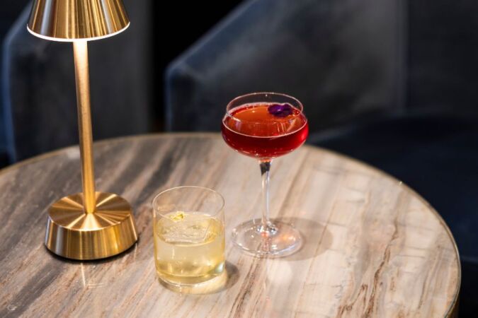 Courvoisier cocktails at Mirror Bar in the Landmark London hotel