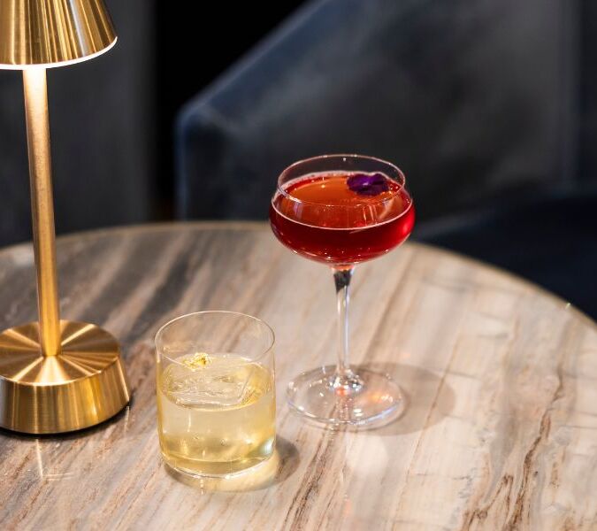 Courvoisier cocktails at Mirror Bar in the Landmark London hotel