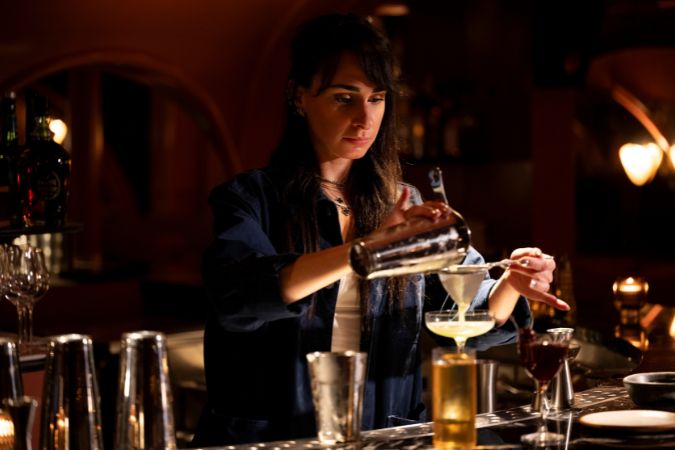 Nathalie Durrieu, head bartender at Experimental Cocktail Club, champions aged Cognac and Armagnac as whisky alternatives and uses young Armagnac for drinks with a fresh flavour profile