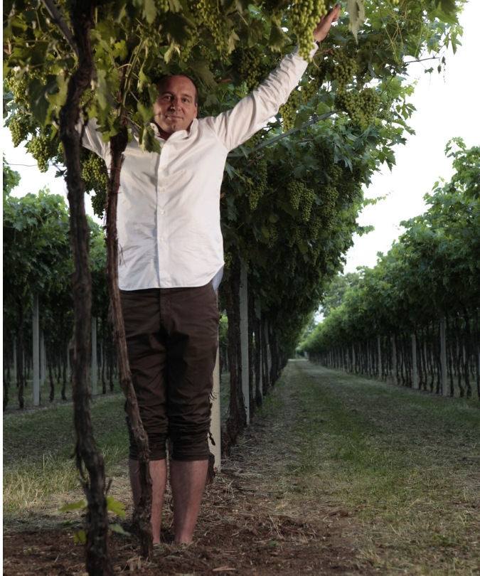 Marco Speri in the vineyard
