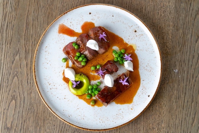 A dish served at the The Cock, Hitchin