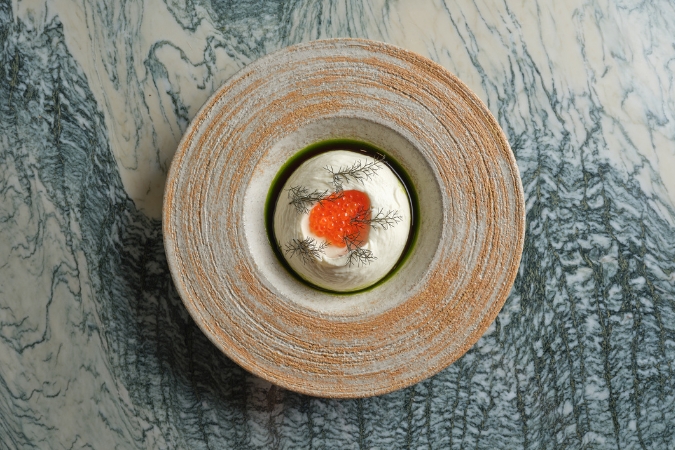 A delicious plate of food at one of London's best Greek restaurants, Myrtos