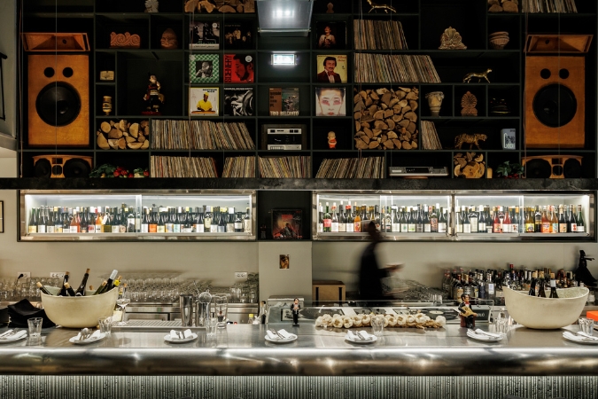 The counter at Pharoah restaurant in Athens