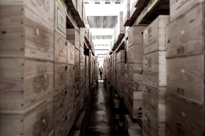 Liv-ex’s purpose-built bonded warehouse, with 24-hour climate control, preserving the quality of the fine wines while in storage
