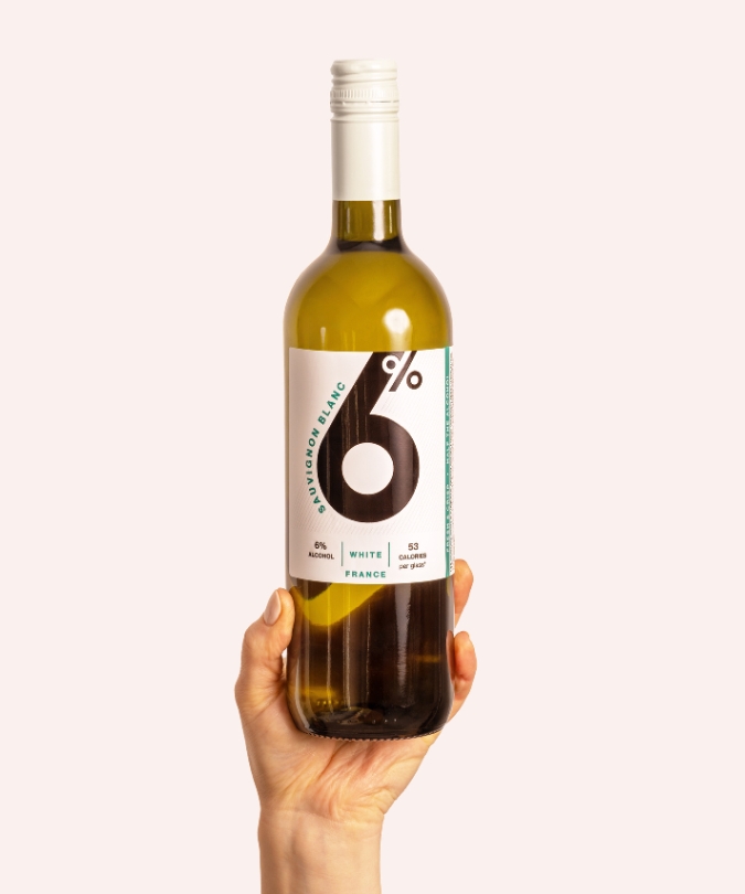 6Percent mid-strength white wine