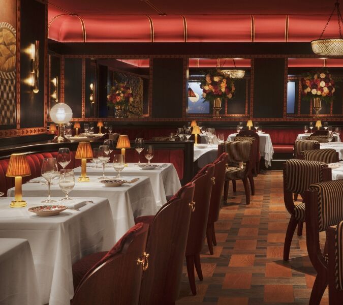 Inside Carbone restaurant in London