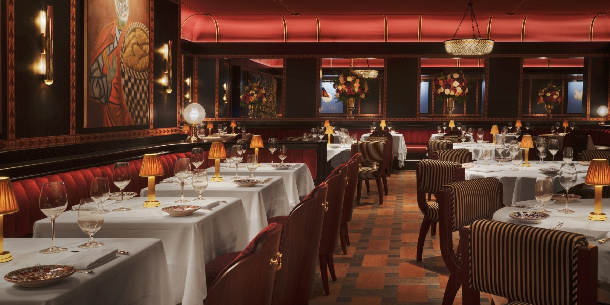 Inside Carbone restaurant in London