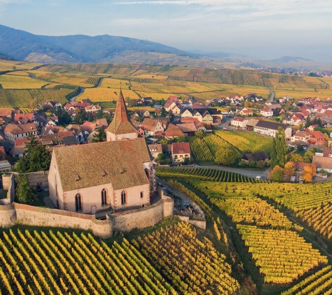 The village of Hunawihr in Alsace