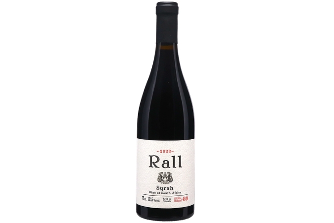 A bottle shot for Rall Syrah 2023