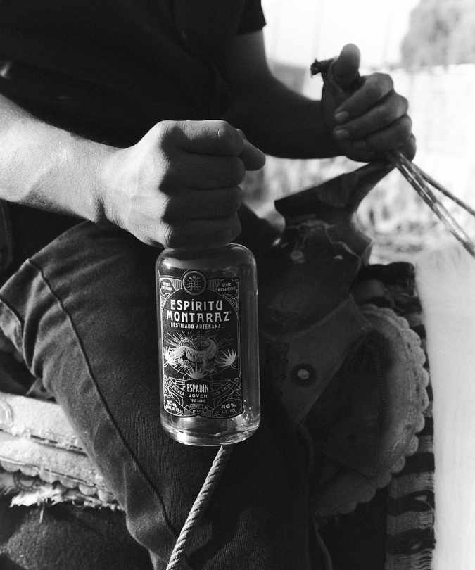 bottle shot of Espíritu Montaz ancestral mezcal
