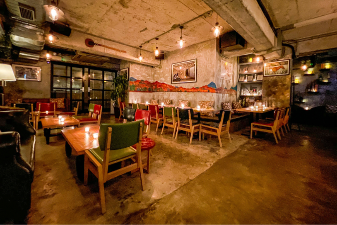 interior of COA bar Hong Kong
