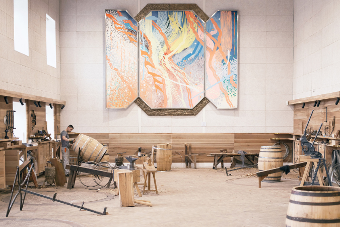 Hennessy barrel cooperage in Cognac