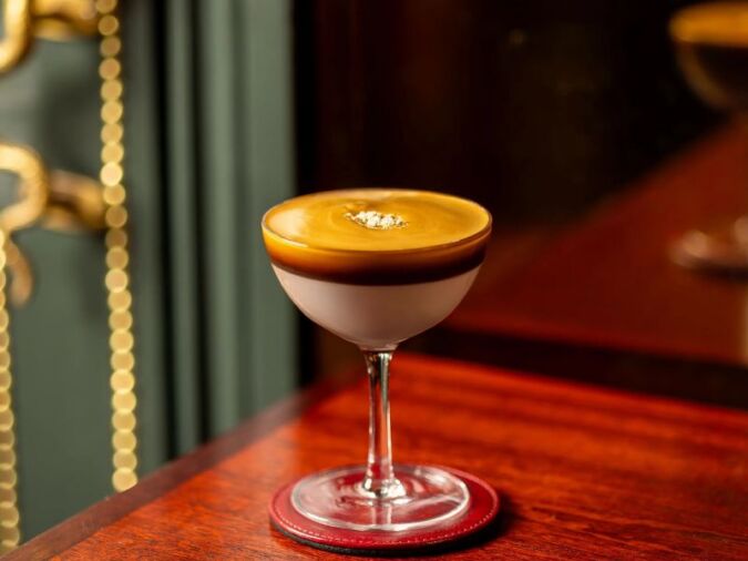 delhi dalgona cocktail at gymkhana las vegas