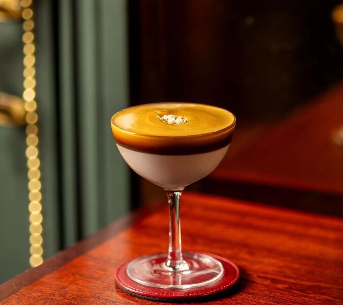 delhi dalgona cocktail at gymkhana las vegas