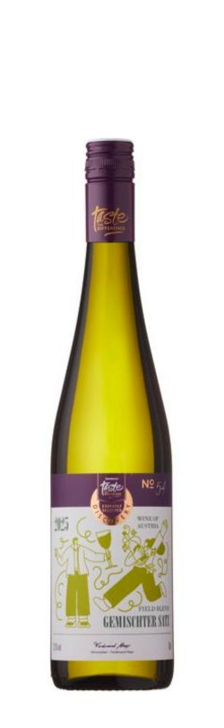 bottle of sainsburys taste the difference Gemischter Satz wine