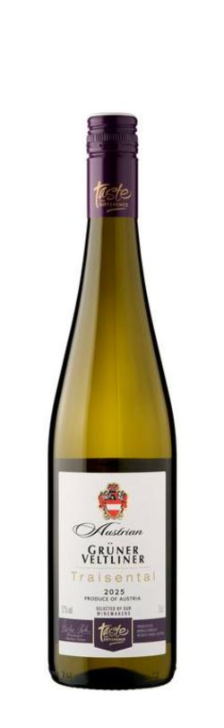 bottle of sainsburys taste the difference gruner veltliner wine