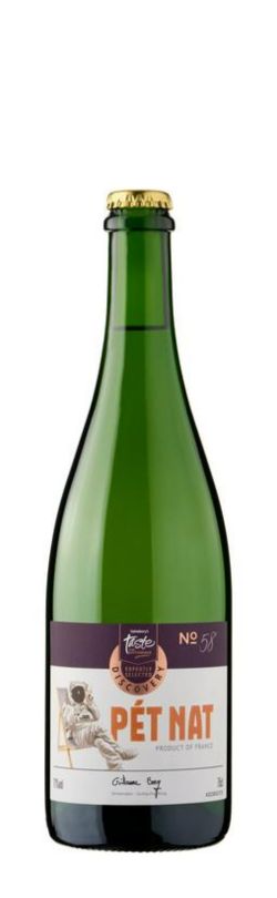 bottle of sainsburys pet nat wine