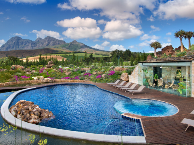 Babylonstoren fynbos cottage swimming pool