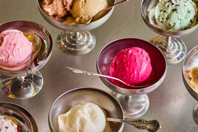 ice cream flavours at the dreamery