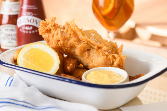 Dame New York fish and chips