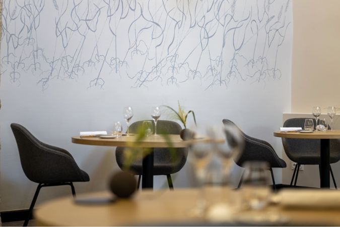 interior of la table lionel giraud languedoc restaurant